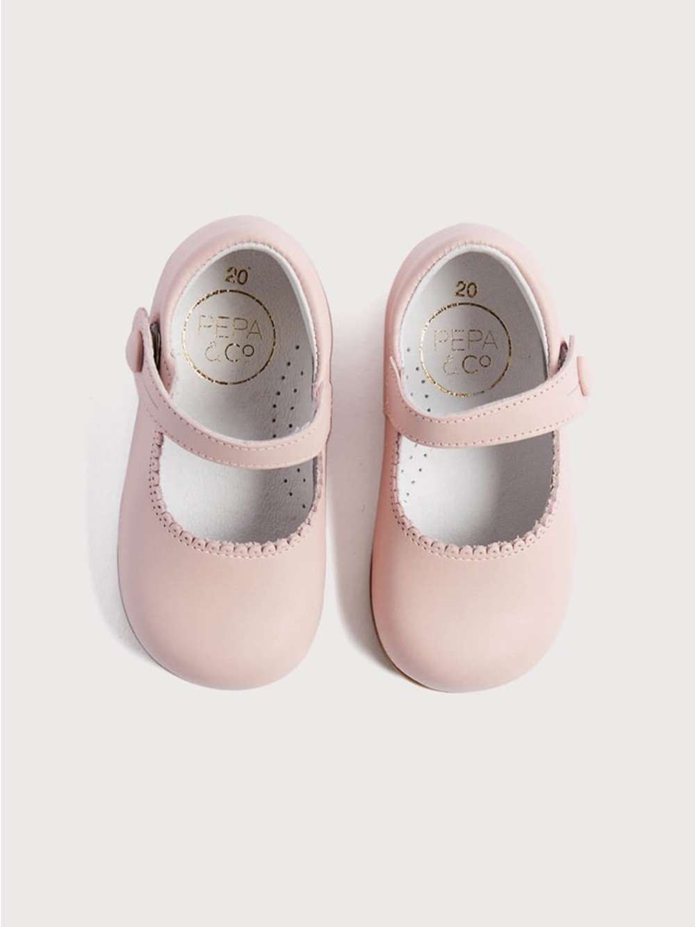 Peppa London Pink Mary Jane Leather Baby Shoes Size 23 EU US 7 NWOT